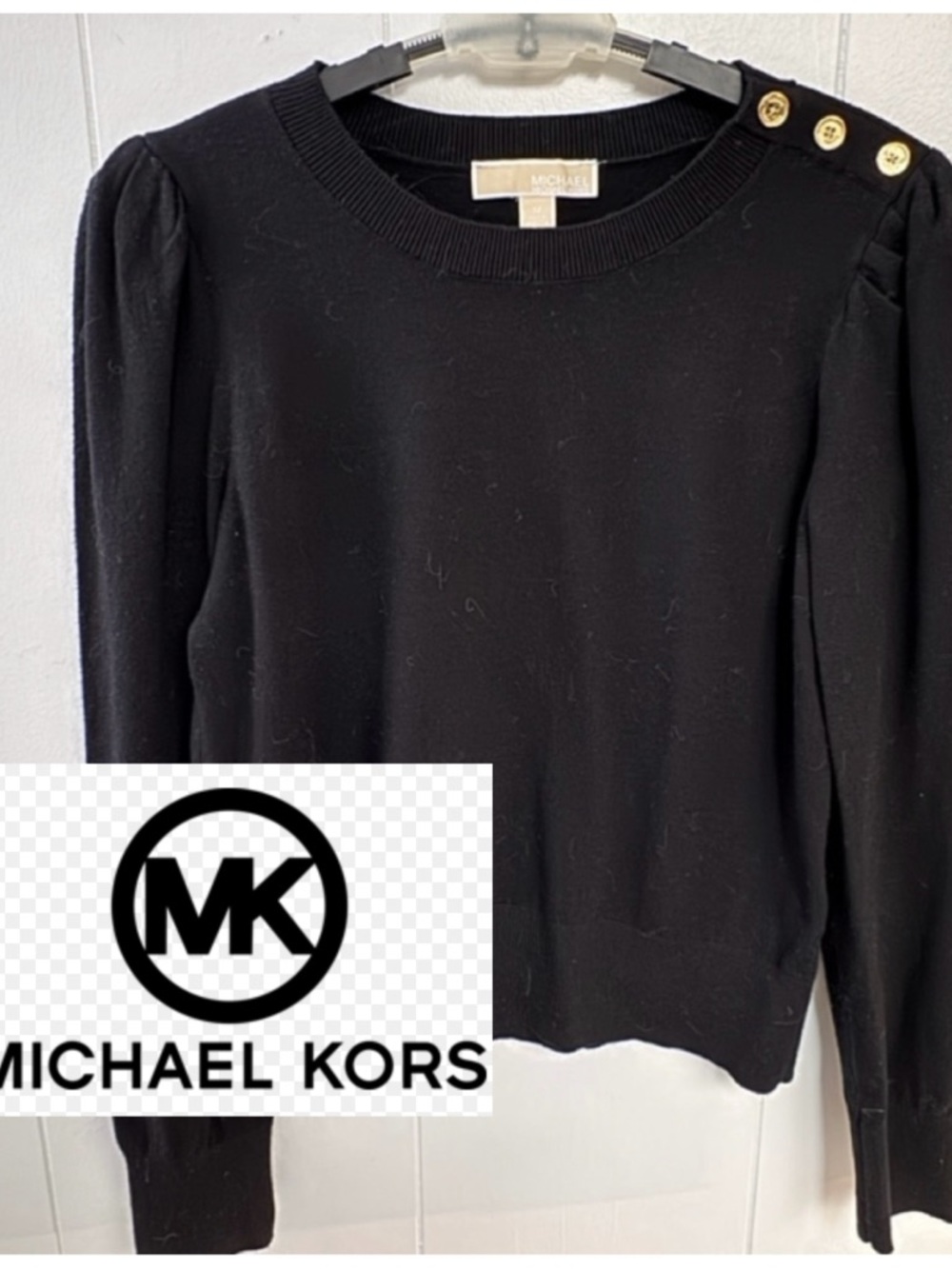 Michael Kors Crew Neck Sweater in Black